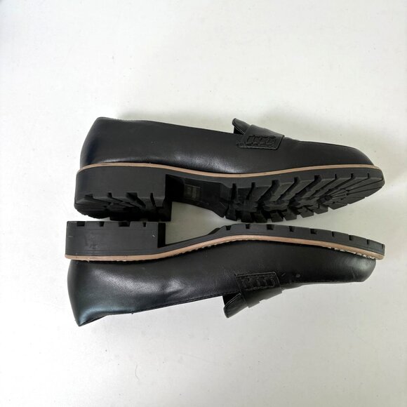 Dolce Vita DV Catalina Penny Loafer Size 9 Black Chunky Heel Slip On Shoes - Picture 6 of 10